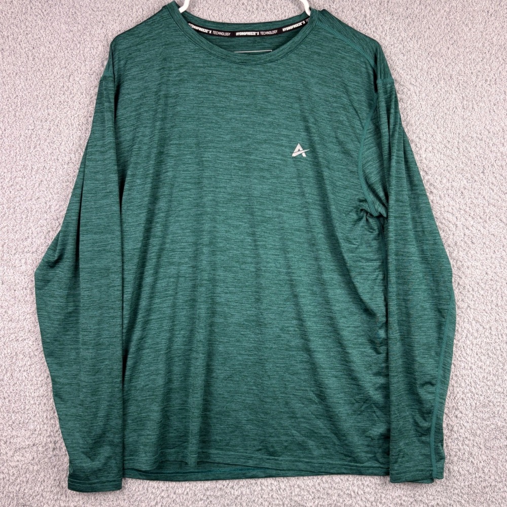Arctic Cool Shirt Mens Large Green Hydrofreeze X Long Sleeve Performance Tee